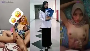 Ukhti Bu Guru Hijab Cantik Pasrah Goyang Kasur poster