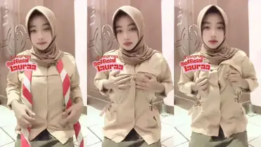 Ukhti Laura Hijab Pramuka Cantik Live Kasur poster